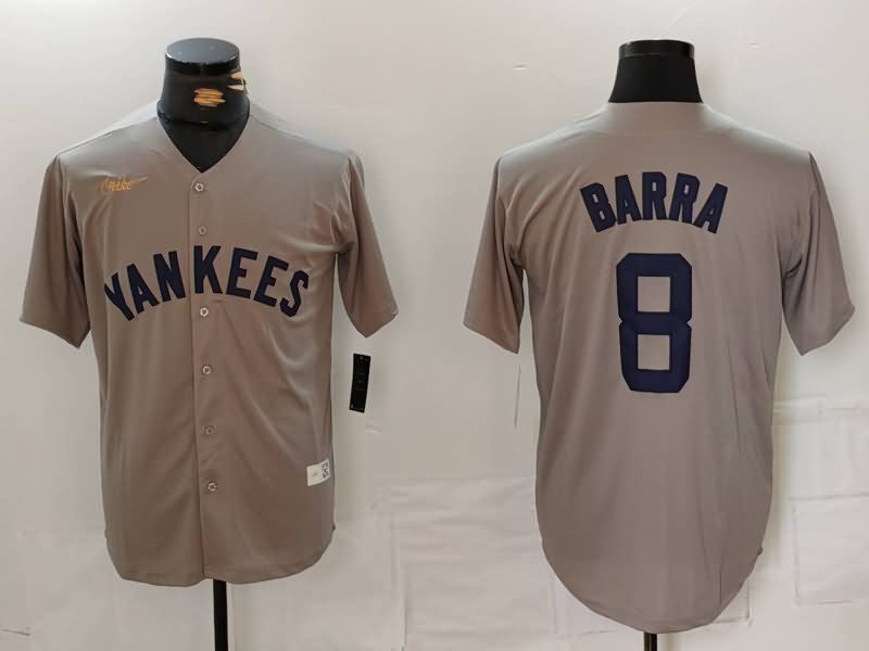 New York Yankees Grey Cooperstown Collection MLB Jersey