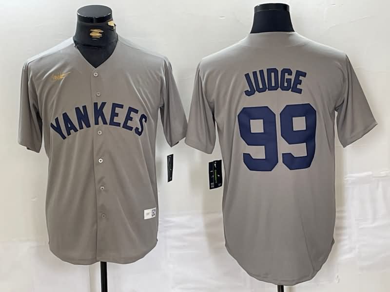 New York Yankees Grey Cooperstown Collection MLB Jersey