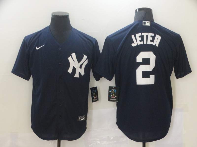 New York Yankees Dark Blue MLB Jersey 02