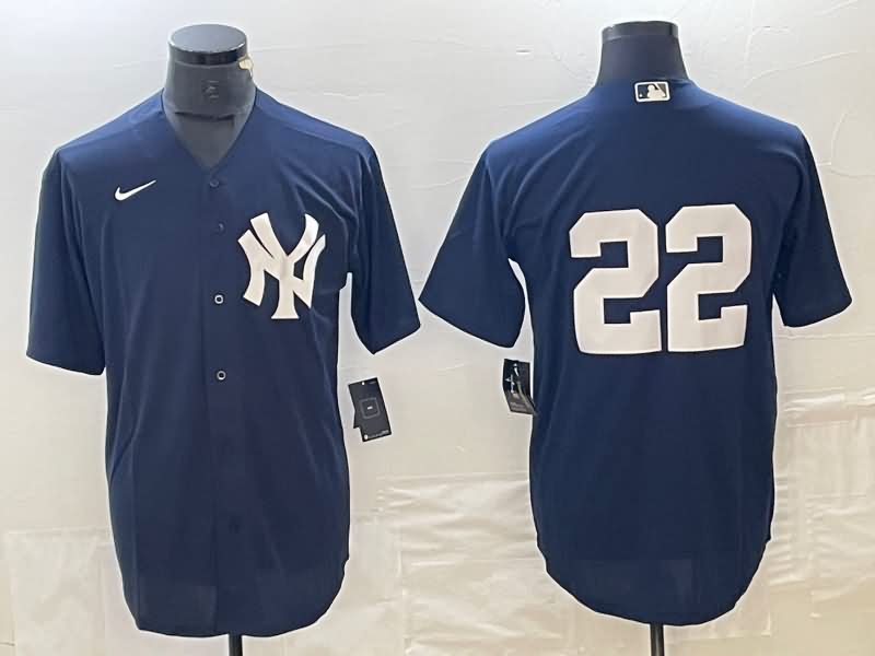 New York Yankees Dark Blue MLB Jersey 02