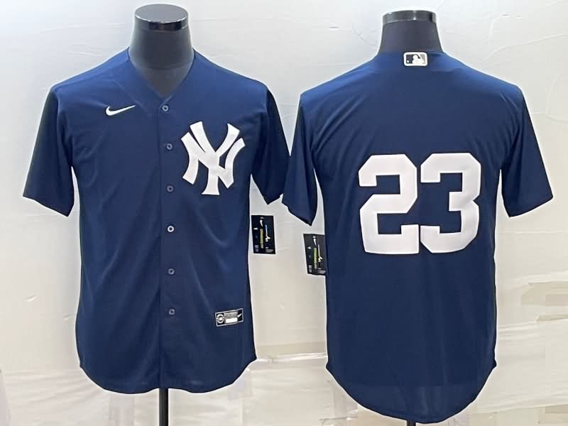 New York Yankees Dark Blue MLB Jersey 02