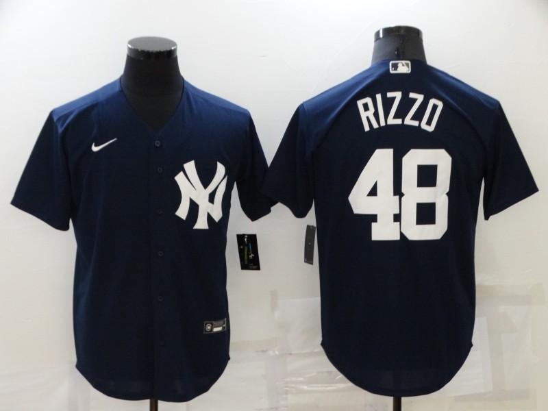 New York Yankees Dark Blue MLB Jersey 02