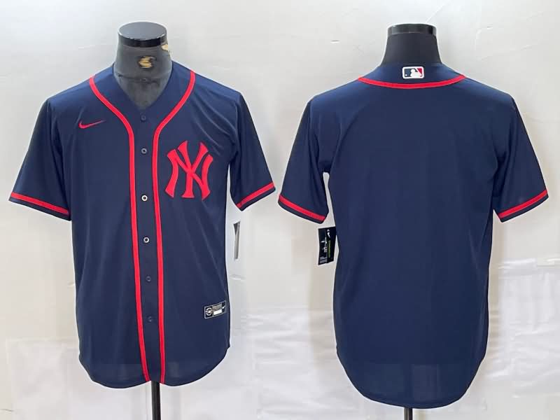 New York Yankees Dark Blue MLB Jersey 05