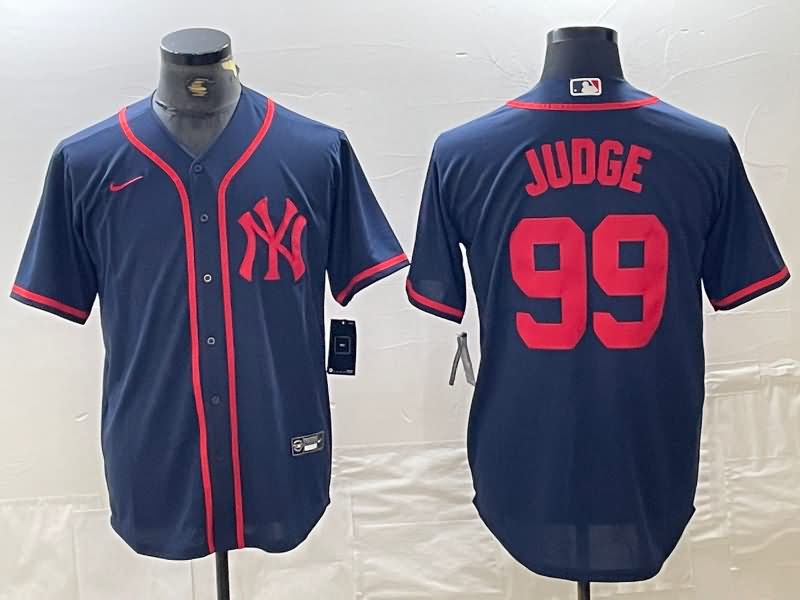 New York Yankees Dark Blue MLB Jersey 05