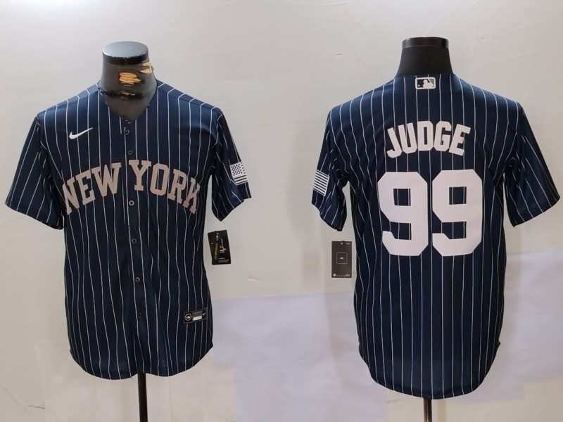 New York Yankees Dark Blue MLB Jersey 06