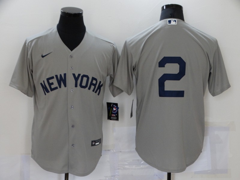 New York Yankees Grey MLB Jersey 02