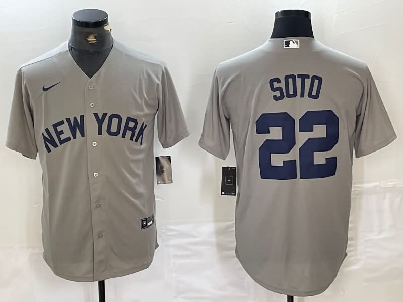 New York Yankees Grey MLB Jersey 02