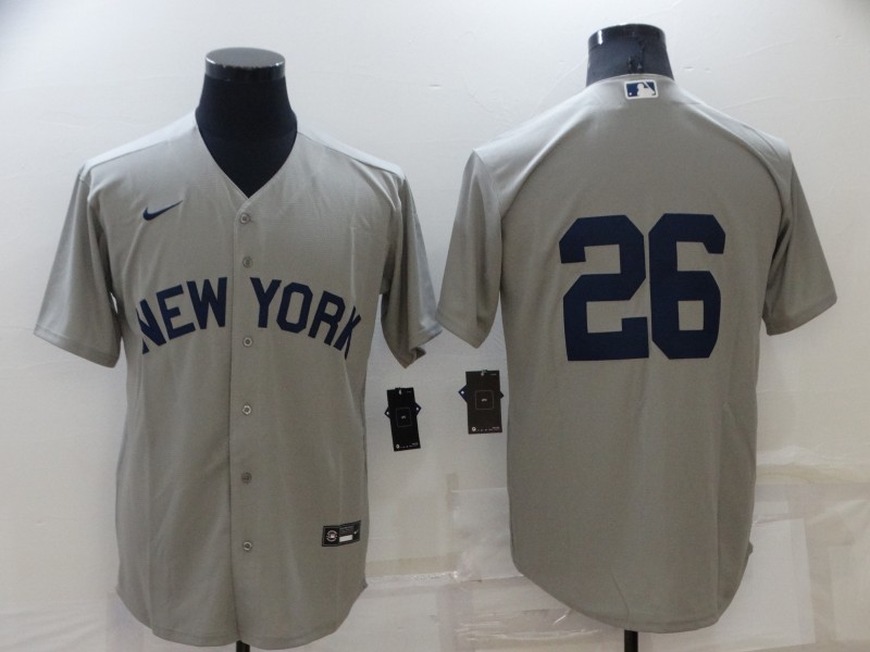 New York Yankees Grey MLB Jersey 02