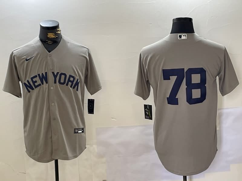 New York Yankees Grey MLB Jersey 02