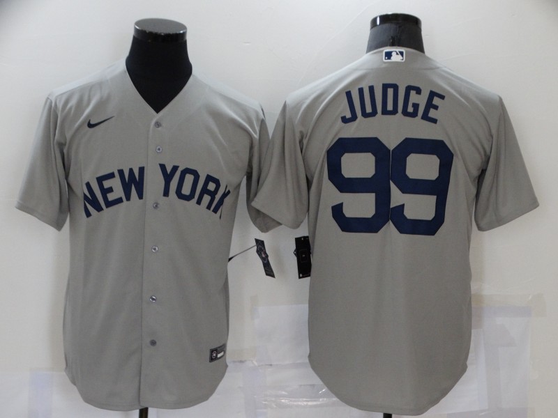 New York Yankees Grey MLB Jersey 02