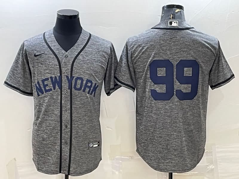 New York Yankees Grey MLB Jersey 03