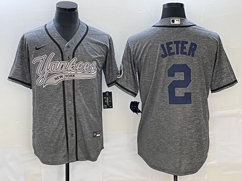 New York Yankees Grey MLB Jersey 05