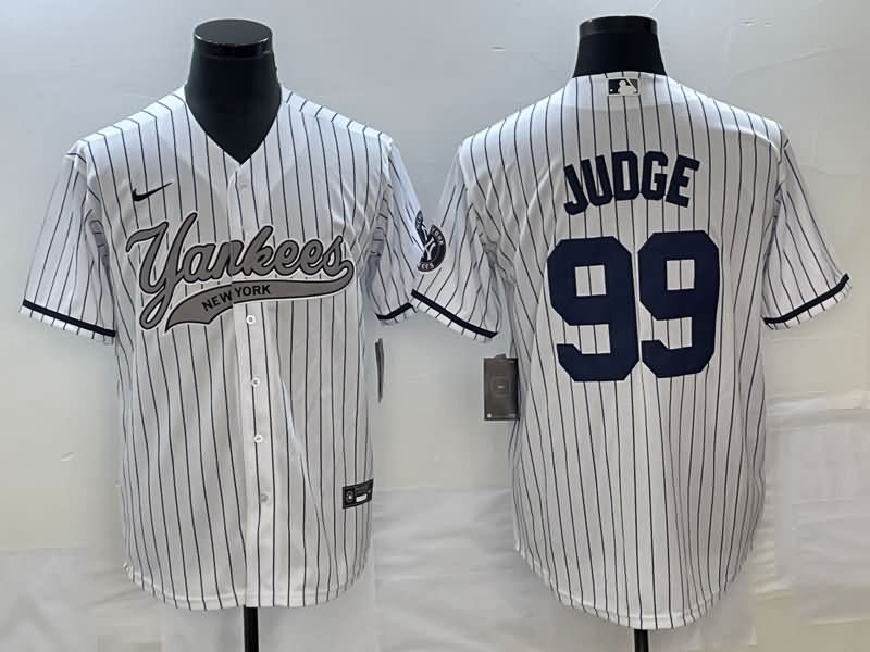 New York Yankees White MLB Jersey 03