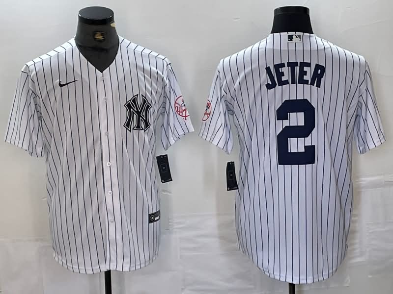 New York Yankees White MLB Jersey 04