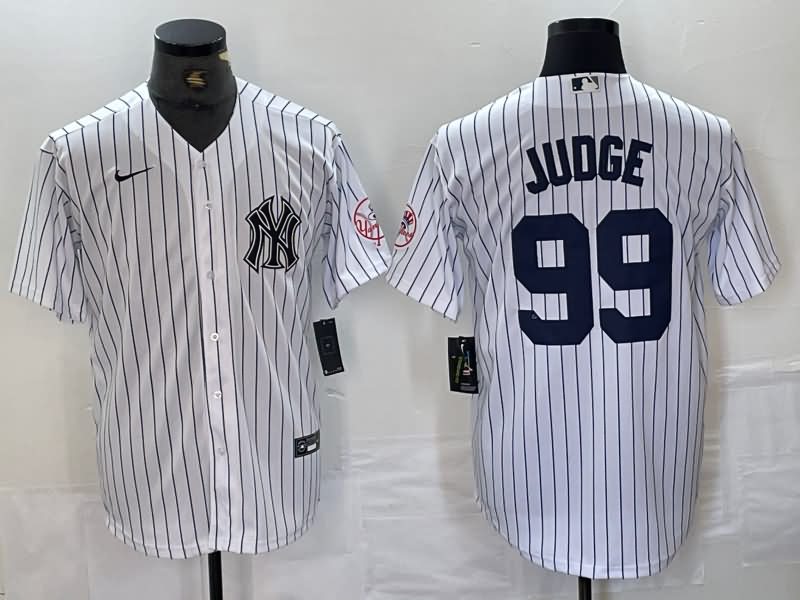 New York Yankees White MLB Jersey 04