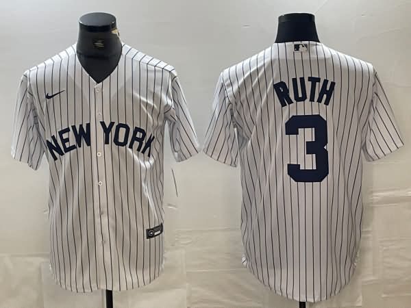 New York Yankees White MLB Jersey 05