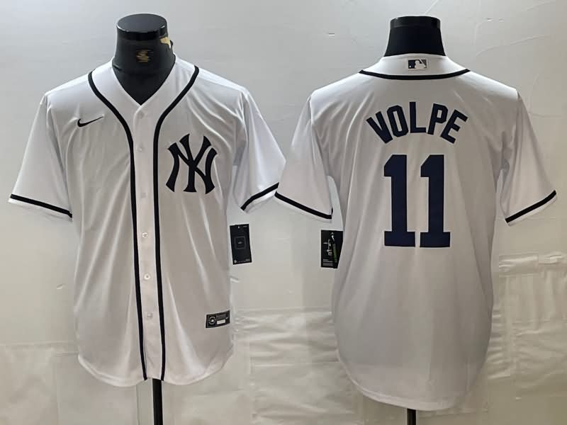 New York Yankees White MLB Jersey 06