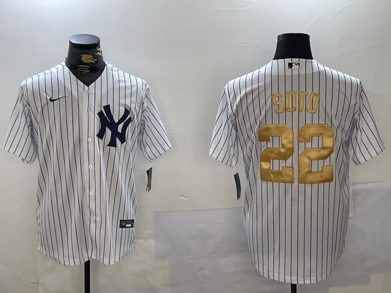 New York Yankees White MLB Jersey 08