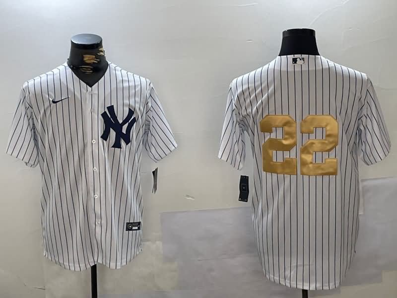 New York Yankees White MLB Jersey 08