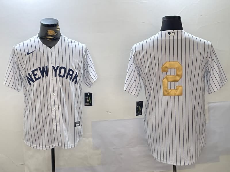 New York Yankees White MLB Jersey 09