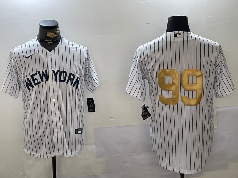 New York Yankees White MLB Jersey 09