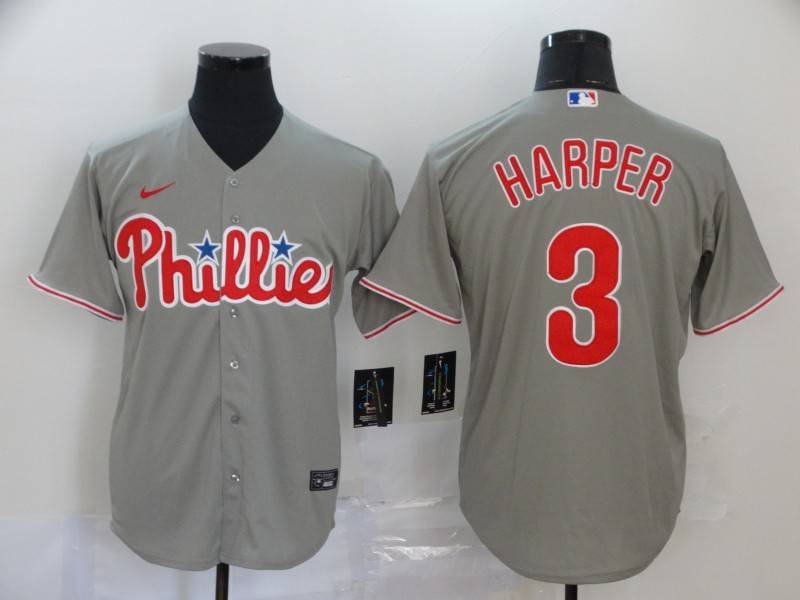 Philadelphia Phillies Grey MLB Jersey