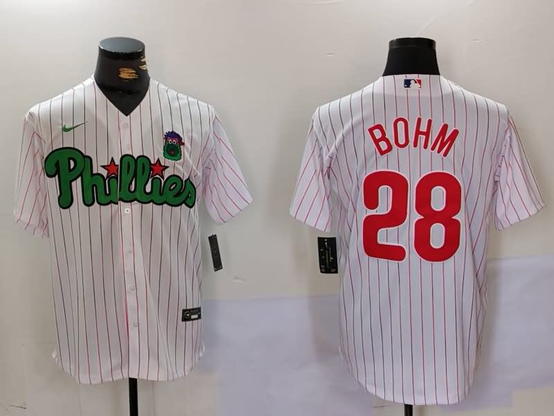 Philadelphia Phillies White MLB Jersey 03