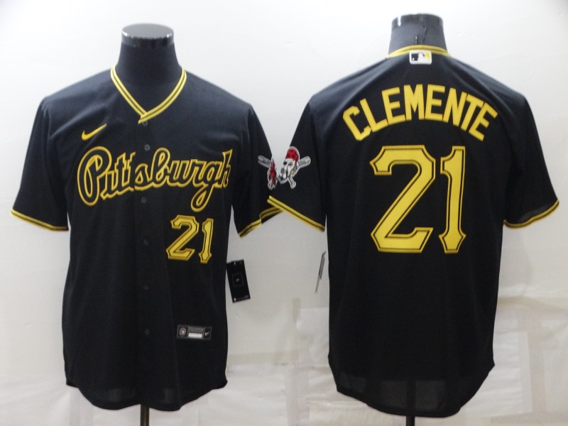 Pittsburgh Pirates Black MLB Jersey 02