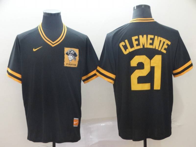 Pittsburgh Pirates Black Retro MLB Jersey