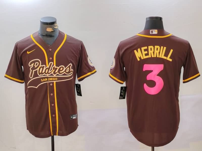 San Diego Padres Brown MLB Jersey 03