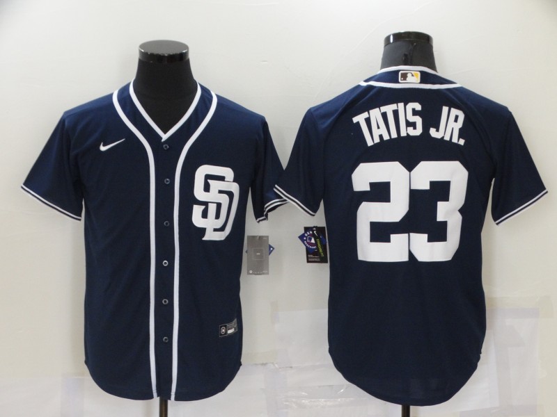 San Diego Padres Dark Blue MLB Jersey 02