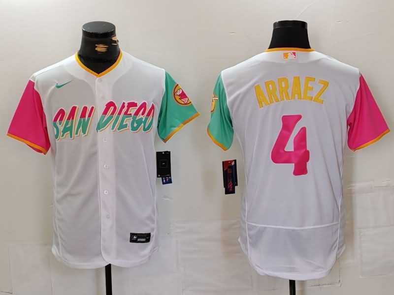 San Diego Padres White Elite MLB Jersey 02