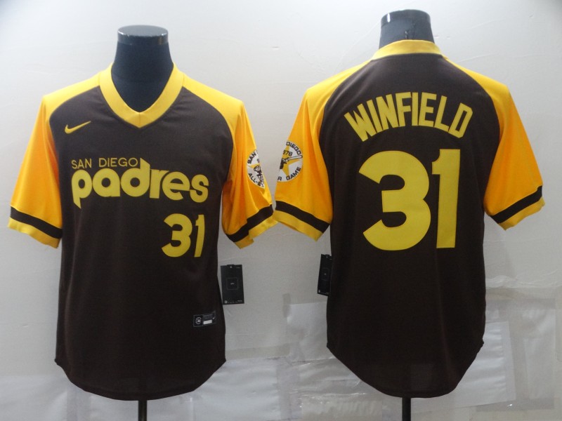 San Diego Padres Black Gold Elite Retro MLB Jersey