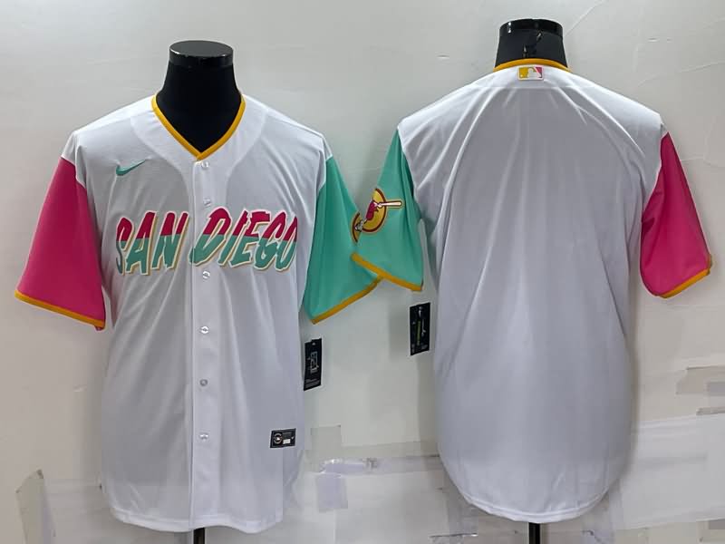 San Diego Padres White MLB Jersey 02