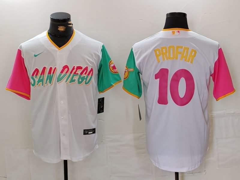 San Diego Padres White MLB Jersey 02