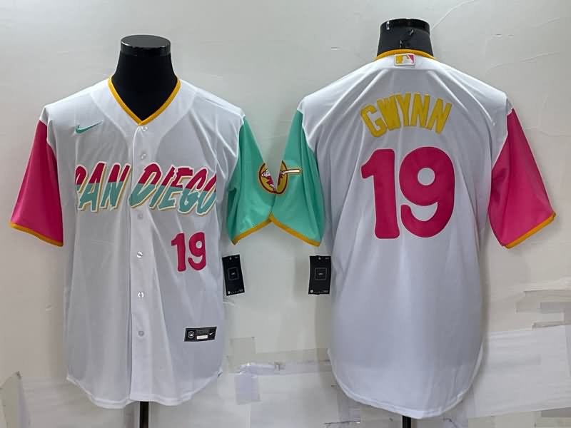 San Diego Padres White MLB Jersey 02