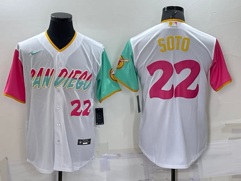 San Diego Padres White MLB Jersey 02