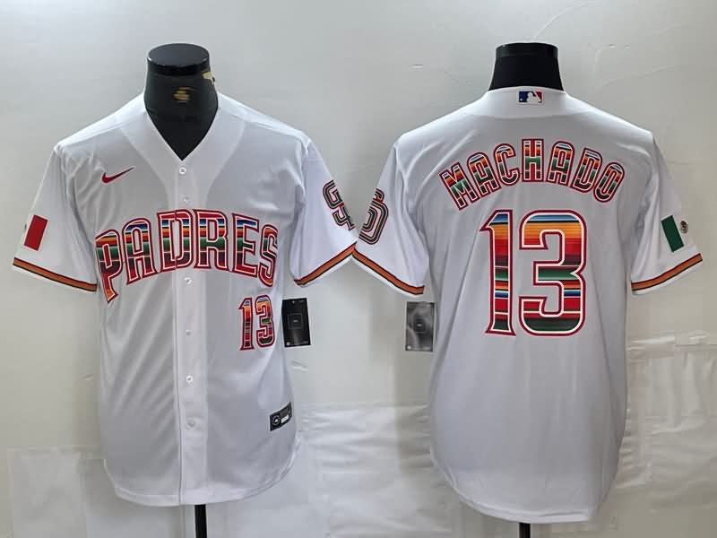 San Diego Padres White MLB Jersey 07