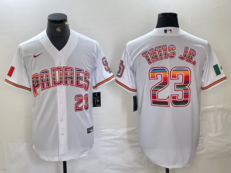 San Diego Padres White MLB Jersey 07