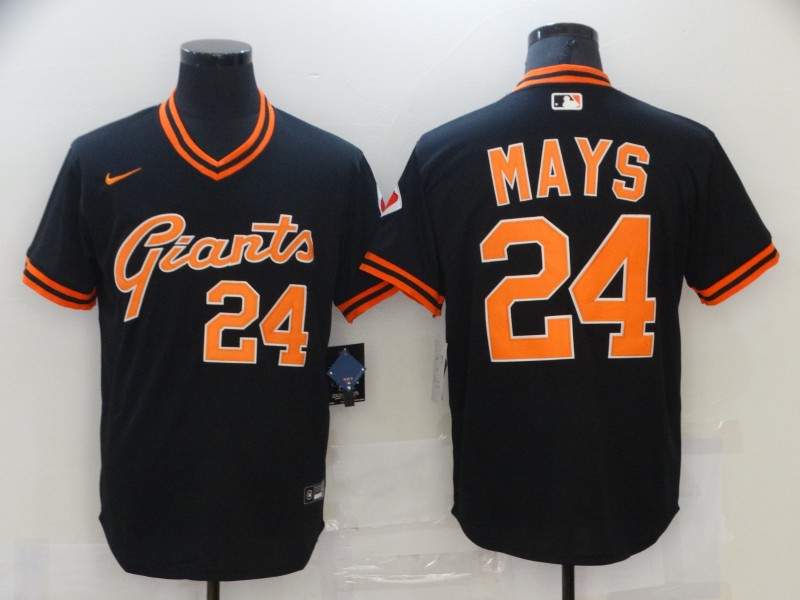 San Francisco Giants Black Retro MLB Jersey