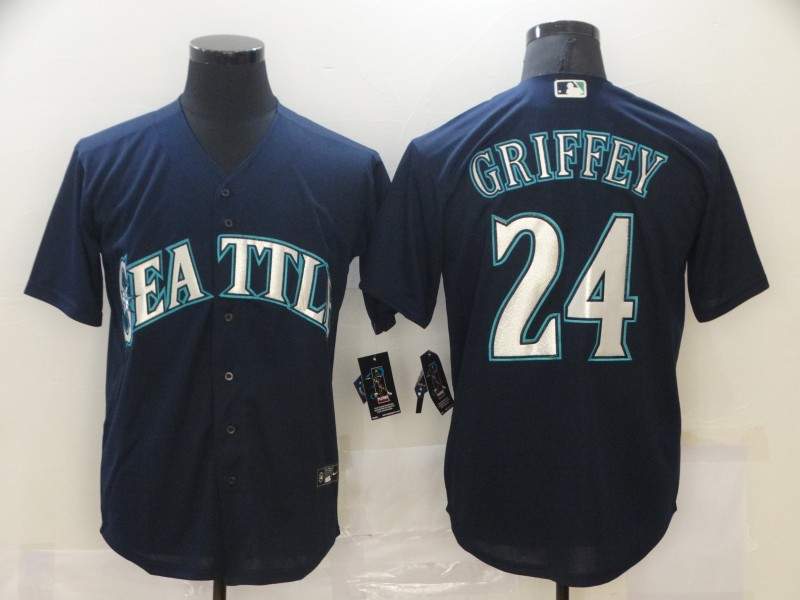 Seattle Mariners Dark Blue MLB Jersey