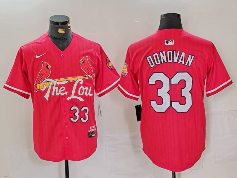 St. Louis Cardinals Red MLB Jersey 02