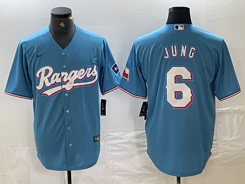 Texas Rangers Light Blue MLB Jersey