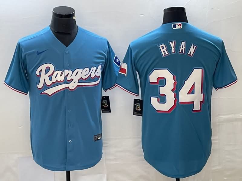 Texas Rangers Light Blue MLB Jersey