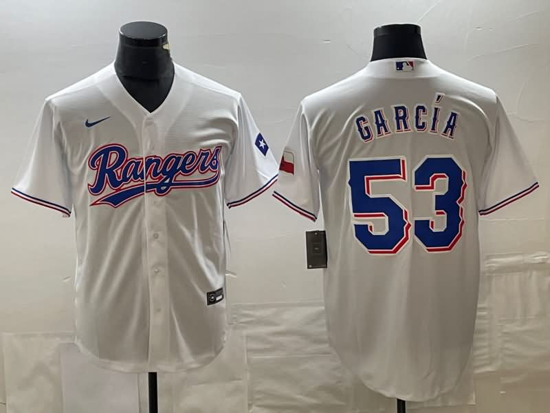 Texas Rangers White MLB Jersey