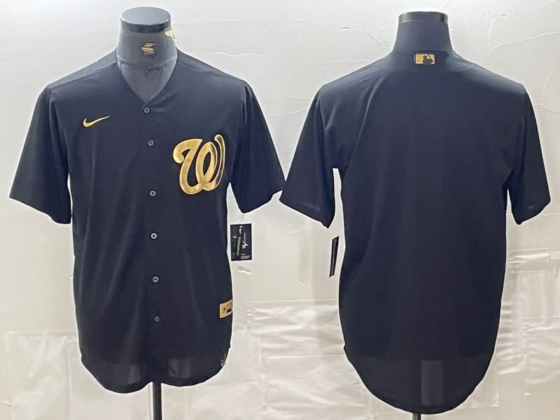 Washington Nationals Black Gold MLB Jersey