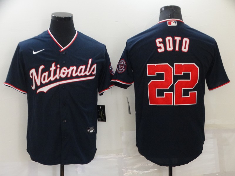 Washington Nationals Dark Blue MLB Jersey