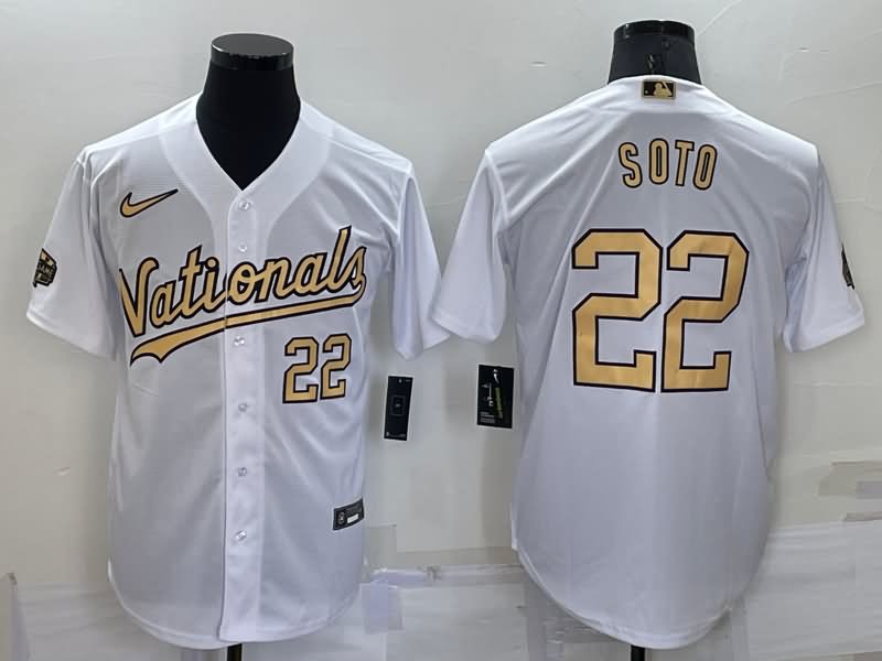 Washington Nationals White ALL STAR MLB Jersey