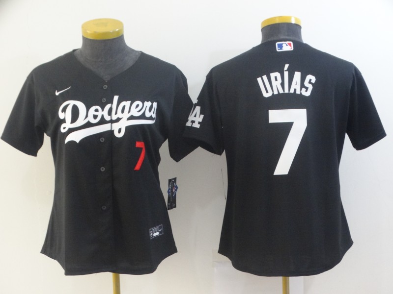 Los Angeles Dodgers URIAS #7 Black Women MLB Jersey