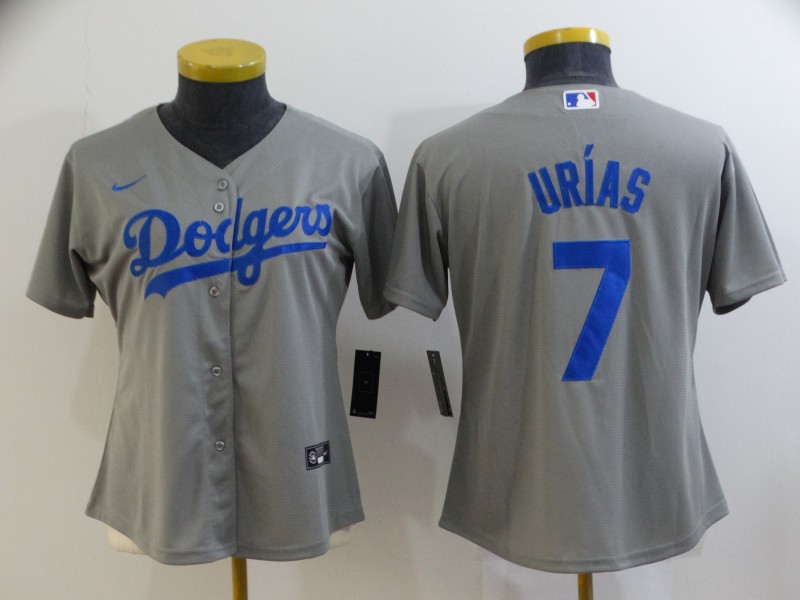 Los Angeles Dodgers URIAS #7 Grey Women MLB Jersey